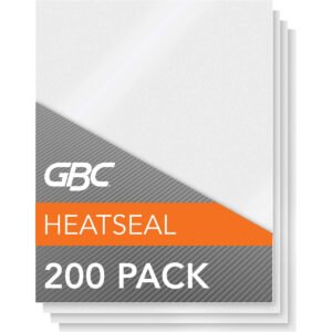 Swingline GBC Fusion Economy Laminating Pouch, 9"L x 11-1/2"W, 3mm Thickness, 200 ct