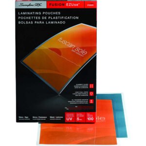 Swingline GBC Fusion EZUse Laminating Pouch, 11-1/2"L x 17-1/2"W, 5mm Thickness, 100 ct