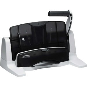 Swingline LightTouch Heavy Duty Adjustable Hole Punch, 40 Sheet Capacity, Black