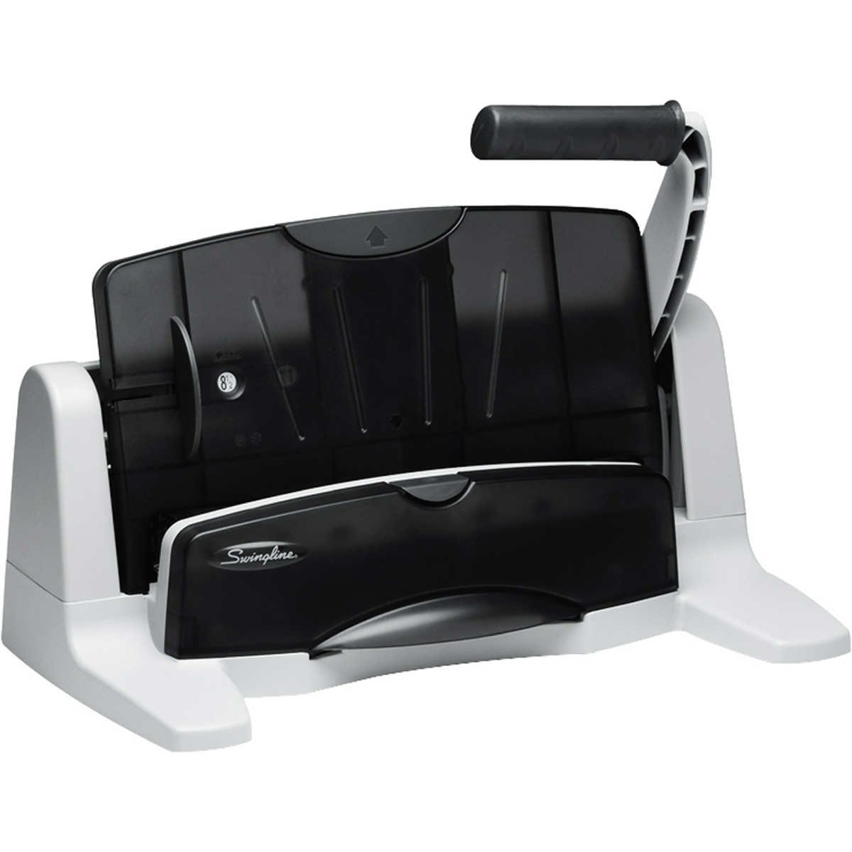 Swingline LightTouch Heavy Duty Adjustable Hole Punch, 40 Sheet Capacity, Black