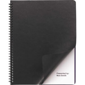 Swingline Regency Binding Cover, Black, 50 ct
