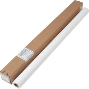 Table Mate Plastic Banquet Roll Table Cover, 40"W x 100'L, White