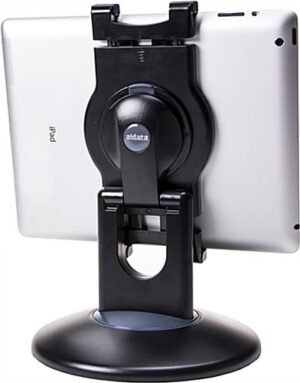Tablet Countertop Stand w/ Tilting & Rotating Bracket - Black