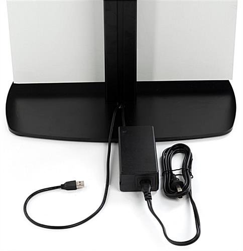 Tablet Photo Booth Floor Station, LED Light Ring, Adjustable, Custom Graphics – Black - Image 10