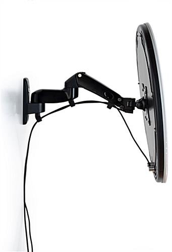 Tablet Photo Booth Station, LED Light Ring, Articulating Arm, Wall Mount - Black - Image 8