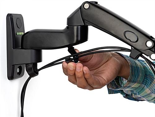 Tablet Photo Booth Station, LED Light Ring, Articulating Arm, Wall Mount - Black - Image 9