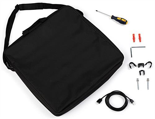 Tablet Photo Booth Station, LED Light Ring, Articulating Arm, Wall Mount - Black - Image 10