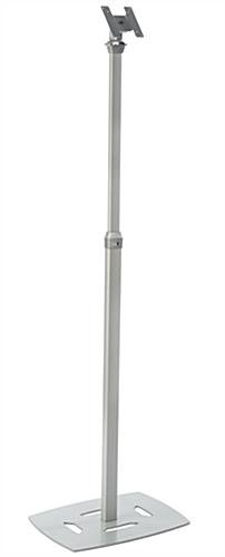 Tablet Stand with Adjustable Height, 75x75 & 100x100 VESA Pattern - Silver - Image 2