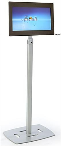 Tablet Stand with Adjustable Height, 75x75 & 100x100 VESA Pattern - Silver - Image 4