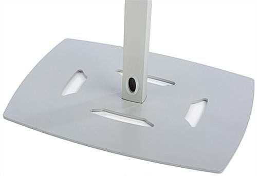 Tablet Stand with Adjustable Height, 75x75 & 100x100 VESA Pattern - Silver - Image 6