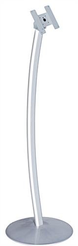 Tablet Stand with Rotating Bracket, 75x75 & 100x100 VESA Compatible, Curved - Silver