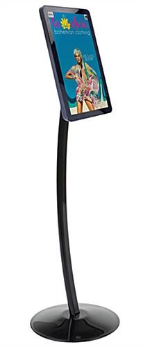 Tablet Stand with Rotating Bracket, 75x75 & 100x100 VESA Compatible, Curved - Black - Image 4