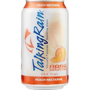 Talking Rain Sparkling Water, Peach Nectarine, 12 fl oz, 24 ct