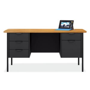 Teacher's Double Hanging Pedestal Desk 1