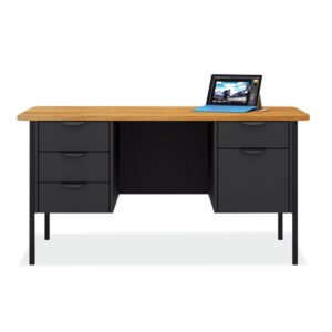 Teacher's Double Hanging Pedestal Desk