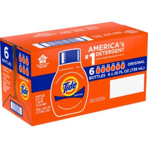 Tide Liquid Laundry Detergent, Original, 25 fl oz, 6 ct