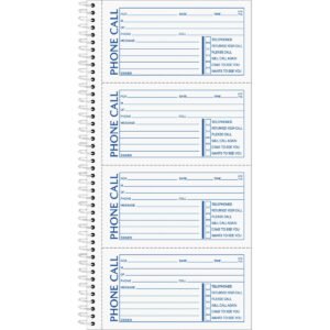 TOPS Carbonless 2-Part Message Book, 2-3/4" x 5", 400 Sets, 3 Books