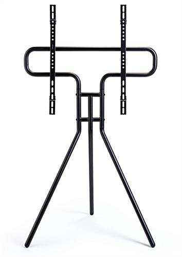 Tripod Easel TV Stand, Fits Screens 49”- 70”, Steel Legs – Black - Image 2