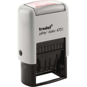 Trodat Dater Four Band Date Stamp, Black