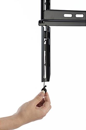 TV Stand for Floor Fits Monitors 37” to 65”, Wheels & Shelves – Black - Image 4