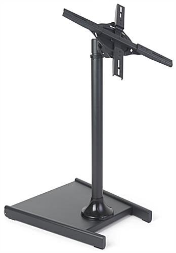 TV Stand for Lobbies, Fits Monitors 27 to 60", Height-Adjustable, Tilting - Black - Image 3