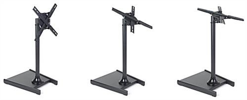 TV Stand for Lobbies, Fits Monitors 27 to 60", Height-Adjustable, Tilting - Black - Image 5