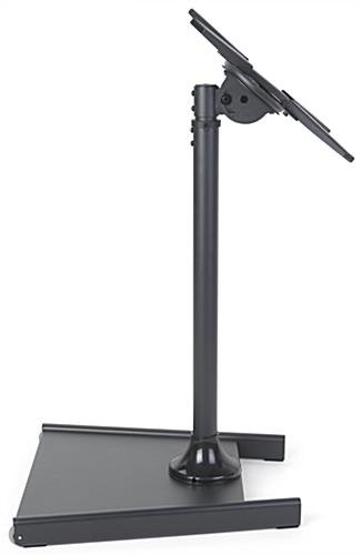 TV Stand for Lobbies, Fits Monitors 27 to 60", Height-Adjustable, Tilting - Black - Image 6