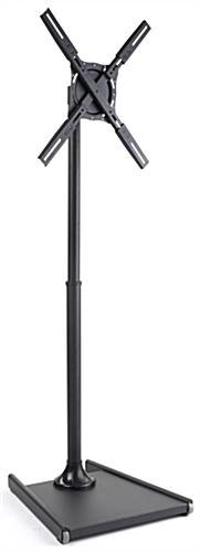 TV Stand for Lobbies, Fits Monitors 32 to 47", Height-Adjustable, Tilting - Black