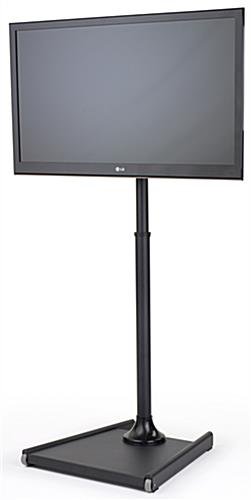TV Stand for Lobbies, Fits Monitors 32 to 47", Height-Adjustable, Tilting - Black - Image 2