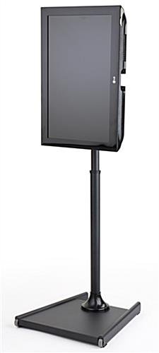 TV Stand for Lobbies, Fits Monitors 32 to 47", Height-Adjustable, Tilting - Black - Image 3