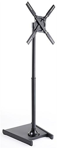 TV Stand for Window Displays, Fits Monitors 32”-47”, Adjustable Height - Black