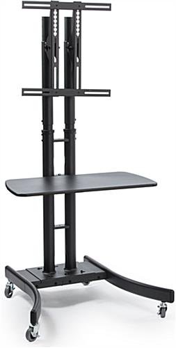 TV Stand w/ 28” Shelf Fits Monitors 32”-65”, Knock Down w/ Travel Case – Black - Image 2