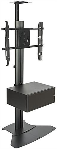 TV Stand w/ Locking Storage, Monitors 30 - 84", Power Outlets, Camera Mount – Black