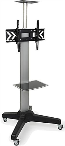 TV Stand with Camera & AV Shelf, Fits Monitors 32”-65”, Height Adjustable