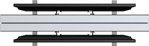 TV Stand with Custom Printed Graphics, Double Sided, 2 Mounts Fit 26 to 40" Monitors - Image 2