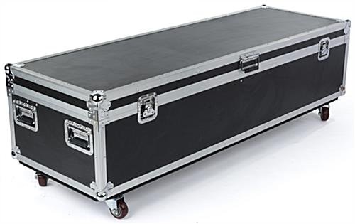 TV Stand with Portable Case, Fits Monitors 30 - 84-In, Wheels & Camera Mount – Black - Image 5