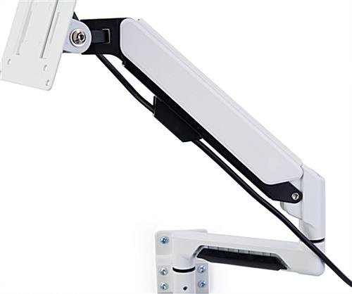TV Wall Mount for Monitors 13" to 32", Full Motion Articulating Bracket - White - Image 4