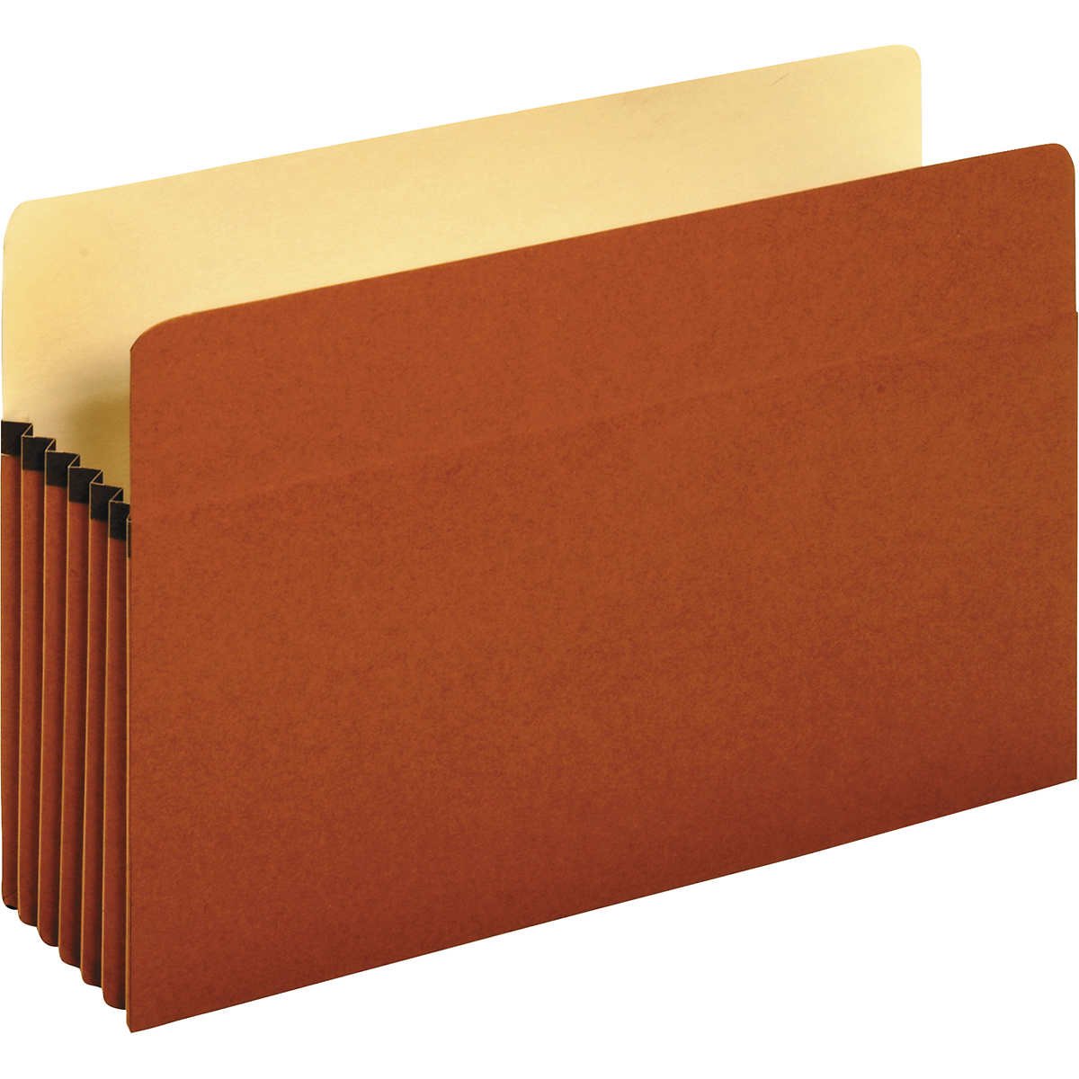 Universal File Pocket, Straight Cut Tab, 5-1/4" Expansion, Legal, Redrope, 10 ct