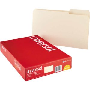 Universal Top Tab File Folder, Legal, 1/3 Cut, Manila, 100 ct ( UNV15113)