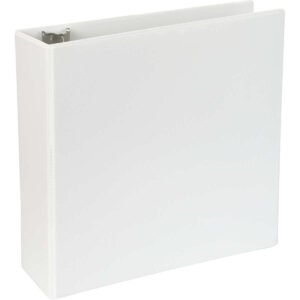 Universal View Binder, 4" Slant-Ring, White