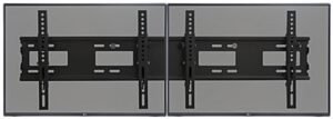 Video Wall Mount for (2) 26" - 32" TV Screens, Tilting Bracket - Black