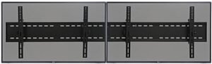 Video Wall Mount for (2) 30" - 60" TV Screens, Tilting Bracket - Black