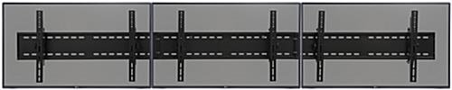 Video Wall Mount for (3) TV Screens Ranging From 30" - 60", Tilting Bracket - Black