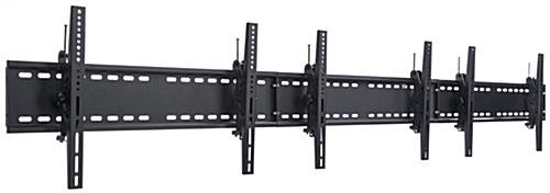 Video Wall Mount for (3) TV Screens Ranging From 30" - 60", Tilting Bracket - Black - Image 3