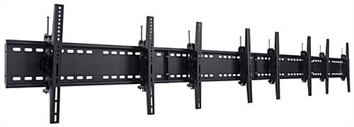 Video Wall Mount for (4) 30" - 60" TV Screens, Tilting Bracket - Black - Image 3