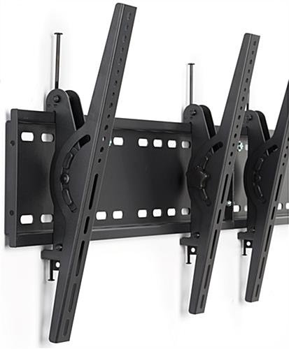Video Wall Mount for (4) 30" - 60" TV Screens, Tilting Bracket - Black - Image 4