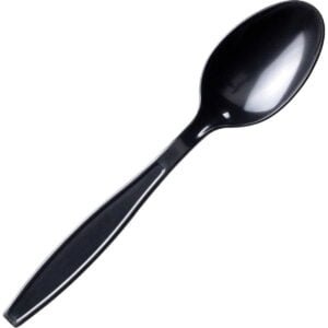 Plastic Spoon, Heavy Weight, Black, 1000 ct