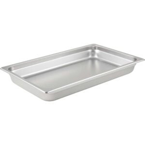 Winco 2-1/2" Anti-Jam Steam Pan, Full Size, Stainless Steel