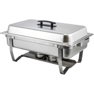 Winco 8 Quart Chafer with Folding Frame, Stainless Steel
