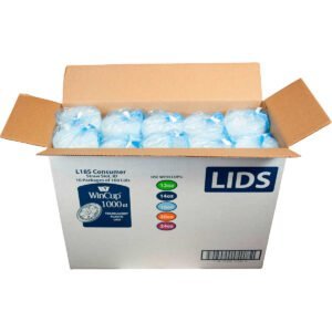 Wincup Plastic Cup Lid, Straw Slot, ID, 12-24 oz, Translucent, 1000 ct